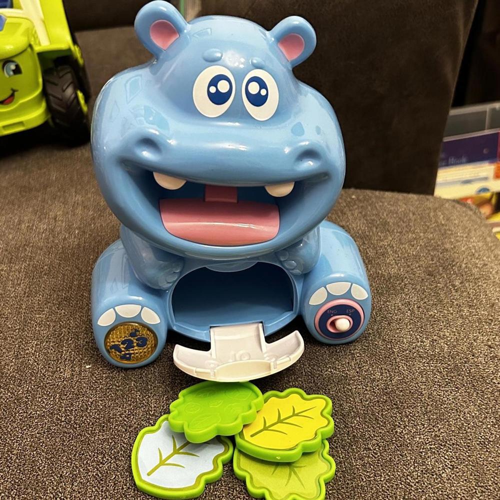 Happy Kids Toy Co Happy Cookie Eating Hippo - English & Spanish